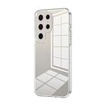 Per Samsung Galaxy S24 Ultra 5G Custodia per telefono con foro sottile con placcatura trasparente (trasparente)