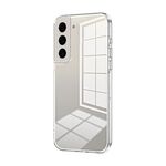 Per Samsung Galaxy S22+ 5G Custodia per telefono con foro fine con placcatura trasparente (trasparente)