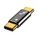 Adattatore in lega di alluminio Thunderbolt 4 da USB-C/Tipo-C a USB-C/Tipo-C