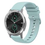 Per Garmin VivoMove Luxe 20mm Cinturino in silicone morbido a tinta unita (verde zaffiro)