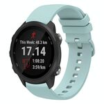 Per Garmin Forerunner 245 20mm cinturino in silicone morbido a tinta unita (verde zaffiro)