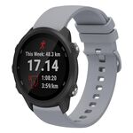 Per Garmin Forerunner 245 Music 20mm Cinturino in silicone morbido a tinta unita (grigio)