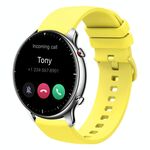 Per Amazfit GTR 2 cinturino in silicone morbido tinta unita da 22 mm (giallo)