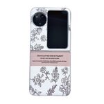Per OPPO Find N3 Flip Custodia per telefono PC verniciata con vernice perlescente (fiore schizzo)