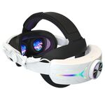Per Meta Quest 3 Cuffie pieghevoli regolabili con effetto di illuminazione RGB ricaricabili USB (Elite)