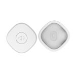 Per Samsung Galaxy SmartTag Posizionamento Tracker Life Custodia protettiva in silicone impermeabile (bianca)