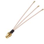 Ponticello cavo prolunga antenna WIFI da 1 in 3 IPX a RPSMAK RG178 (15 cm)