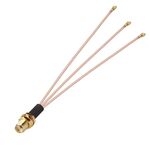 Ponticello cavo prolunga antenna WIFI da 1 in 3 IPX a SMAK RG178 (20 cm)