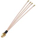 Ponticello cavo prolunga antenna WIFI da 1 in 4 IPX a SMAK RG178 (15 cm)