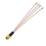 Ponticello cavo prolunga antenna WIFI da 1 in 4 IPX a SMAJ RG178 (20 cm)