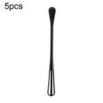 Mini frusta per uso domestico con cucchiaino da cucina multifunzionale per mescolare (nero)