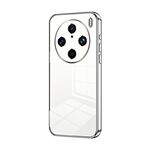 Per vivo X100 Pro Custodia per telefono con foro sottile con placcatura trasparente (Argento)