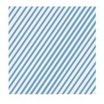 Tovaglietta per alimenti in carta oleata da forno a strisce da 100 fogli/confezione, dimensioni: 30x30 cm (blu)