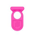 Custodia in silicone per Samsung Galaxy SmartTag2 Pin (luce notturna rosa rossa)
