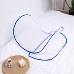 Mini zanzariera pieghevole portatile da viaggio a prova di insetti, senza installazione, colore: blu normale