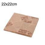 500 fogli/pacco Carta da forno Carta da forno Carta da forno Fodere per cestini per alimenti Carta 22 x 22 cm Marrone