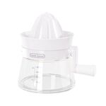 Estrattore di frutta a manovella per spremiagrumi manuale per uso domestico (bianco)