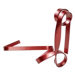 Portabottiglie di vino sospeso con nastro metallico, ornamenti decorativi per il desktop di casa (rosso)