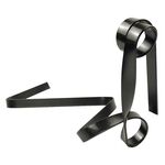 Portabottiglie di vino sospeso con nastro metallico, ornamenti decorativi per la casa (nero)