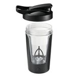 Tazza di miscelazione multifunzionale completamente automatica Tazza di caffè a prova di perdite resistente alla temperatura con ricarica USB (nero)