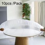 Tovaglia elastica monouso da 10 pz/pacco da 1,4 m per uso domestico, in PE addensato, non lavabile, impermeabile, resistente all'olio (bianco)