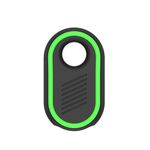 Per Samsung Galaxy SmartTag2 Life Custodia protettiva in silicone impermeabile con anello per appendere (verde luminoso)