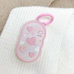 Per Samsung Galaxy SmartTag2 Custodia trasparente con custodia protettiva per immagini colorate, colore: rosa Smiley Love