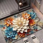 Tappeto antiscivolo assorbente con fango di diatomee per pittura a olio 3D 50 x 80 cm (Stile 02)