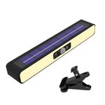 TX-200 Lampada a induzione per corpo umano con luce per scale, decorazione impermeabile per paesaggio solare, Colore: luce calda con guscio nero + clip
