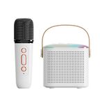 Altoparlante Bluetooth portatile per la casa Piccolo audio karaoke da esterno, Colore: Y1 Bianco (grano monoculare)