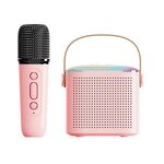 Altoparlante Bluetooth portatile per la casa Piccolo audio karaoke da esterno, Colore: Y1 Rosa (grano monoculare)