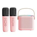 Altoparlante Bluetooth portatile per la casa Piccolo audio karaoke da esterno, Colore: Y1 Rosa (doppio grano)
