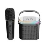 Altoparlante Bluetooth portatile per la casa Piccolo audio karaoke da esterno, Colore: Y1 Nero (grano monoculare)