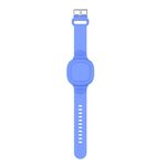 Per Samsung Galaxy SmartTag Custodia in silicone impermeabile con cinturino per bambini (blu luminoso)