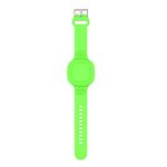 Per Samsung Galaxy SmartTag Custodia in silicone impermeabile con cinturino per bambini (verde luminoso)
