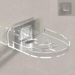 Staffa per telecamera montata a parete Traceless Scaffale per router di sorveglianza domestico senza perforazione (trasparente)