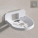 Mensola per router di sorveglianza domestica senza perforazione con staffa per telecamera montata a parete Traceless (bianco)