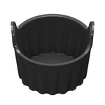 Per Ninja DZ201 Foodi Friggitrice ad aria Tazze da forno in silicone Cuociuova (Nero)