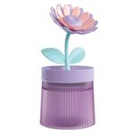 Umidificatore per aromaterapia USB con luce colorata idratante spray per fiori, colore: viola girasole