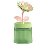 Umidificatore per aromaterapia USB con luce colorata idratante spray per fiori, colore: verde girasole