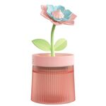Umidificatore per aromaterapia USB con luce colorata idratante spray per fiori, colore: rosa gardenia
