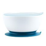Ciotola per alimenti complementare per neonati con coperchio Ciotola per ventosa per stoviglie per l'alimentazione del bambino (blu)