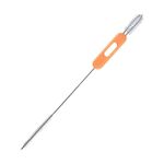 Spazzola multifunzionale per la pulizia del coperchio della cannuccia Pettine per fessure in nylon in acciaio inossidabile (arancione)