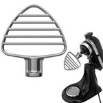 Accessori per macchine da cucina con paletta per agitazione in acciaio inossidabile da 4,5-5 QT per robot da cucina KitchenAid