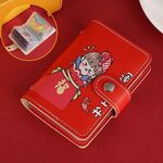 Porta carte anti-smagnetizzazione a forma di cartone animato festivo Borsa porta carte ID per cambio fortunato, Colore: Rising Luck