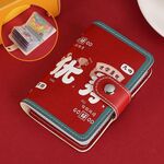 Porta carte anti-smagnetizzazione a forma di cartone animato festivo Borsa porta carte ID per cambio fortunato, Colore: Eccellente