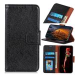Per Xiaomi Redmi K70E / POCO X6 Pro Custodia per cellulare in pelle con texture Nappa orizzontale (Nero)