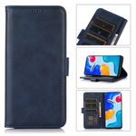 Per Xiaomi Redmi K70E / POCO X6 Pro Custodia per telefono in pelle con texture mucca (blu)