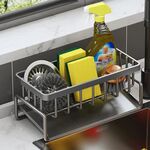 Lavello da cucina scolapiatti multifunzionale ripiano in spugna per stracci grigio
