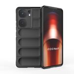 Per vivo iQOO Neo9 Magic Shield TPU + custodia per telefono in flanella (nera)